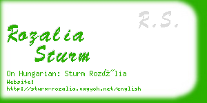 rozalia sturm business card